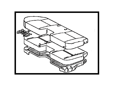 Toyota 71001-0CB20-E0 Cushion Assembly, Front Seat