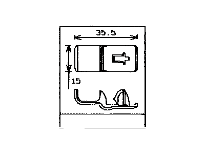 Toyota 82711-89189 Clamp, Wiring HARNES