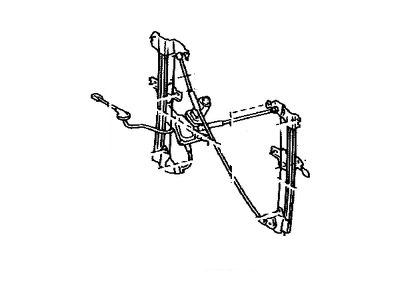 Toyota 69850-0C020 Regulator Sub-Assy, Back Door Power Window