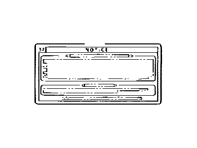 Toyota 36369-34011 Label, Transfer Information