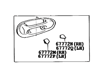 Toyota 74630-0C020-B0 Grip Assy, Door Assist, RH