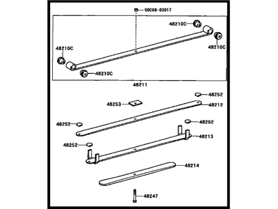 Toyota 48220-AF060 Spring Assy, Rear LH