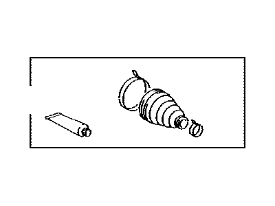 Toyota 04438-0C010 Front Cv Joint Boot, Left