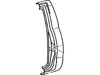 Toyota 61512-0C020 Pillar, Quarter Lock, LH