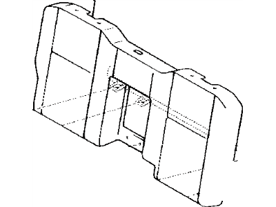 Toyota 71077-0C120-B1 Rear Seat Back Cover (For Bench Type)