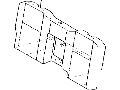 Toyota 71077-0C031-E0 Rear Seat Back Cover (For Bench Type)