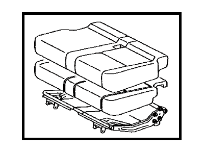 Toyota 71470-0C011-B3 Cushion Assembly, Rear Seat, LH