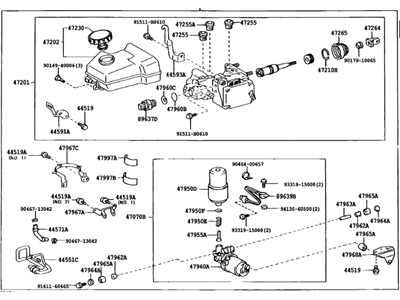 Toyota 47050-0C020 Brake Booster Assy, W/Master Cylinder