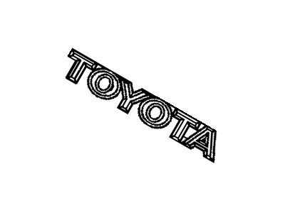 Toyota 75474-0C010 Rear Body Name Plate, No.4