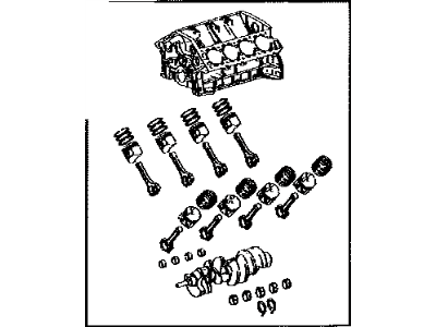 Toyota 11400-0P040 Block Assembly, Short