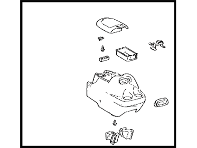 Toyota 58910-0C061-B0 Box Assy, Console, Rear