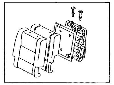 Toyota 71480-0C070-E3 Back Assembly, Rear Seat, RH