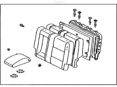 Toyota 71490-0C050-E4 Back Assembly, Rear Seat, LH