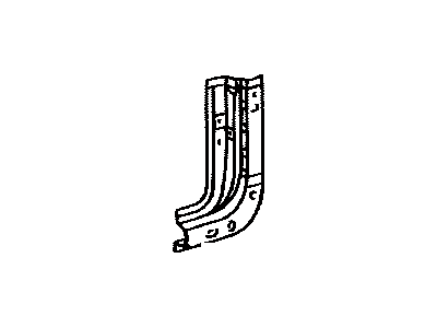 Toyota 61528-34010 Reinforcement, Quarter Lock PILLER, Lower LH