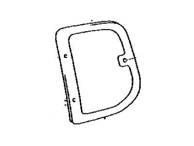 Toyota 62711-0C020 Glass, Quarter Window, RH