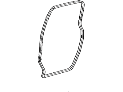 Toyota 62332-0C020-E0 Weatherstrip, Rear Door Opening Trim, LH