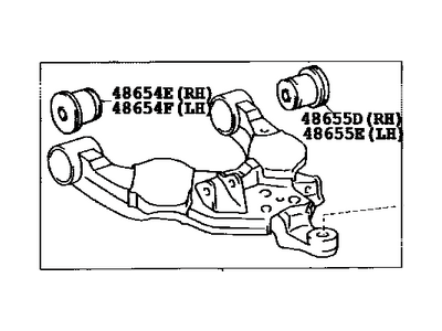 Toyota 48069-34040 Front Suspension Control Arm Sub-Assembly Lower Left