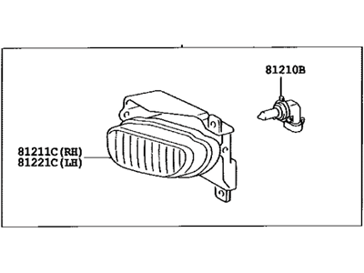 Toyota Sequoia Fog Light - 81210-0C021