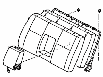 Toyota 71430-0C010-E0 Back Assembly, Front Seat