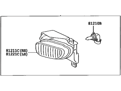 2004 Toyota Tundra Fog Light - 81220-0C021