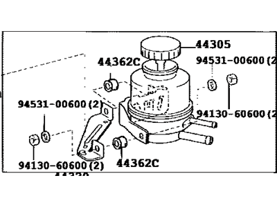 Toyota 44360-34010 Reservoir Assy, Vane Pump Oil