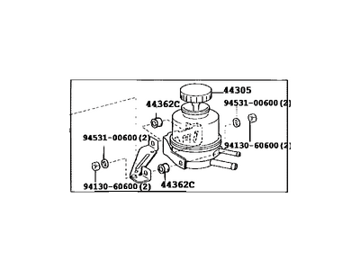 2003 Toyota Sequoia Power Steering Pump - 44320-0C030