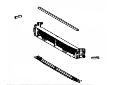 Toyota 53019-08010 Shutter Sub-Assembly, Ra