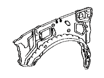 Toyota 53720-60151 Apron Sub-Assy, Front Fender, LH