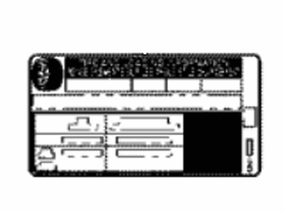 Toyota 42661-06D20 LABEL, TIRE PRESSURE