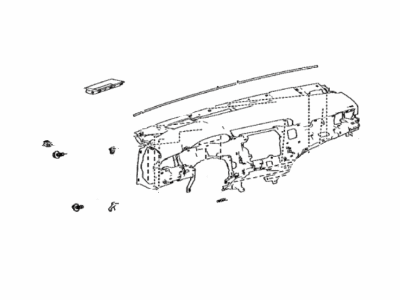 Toyota 55401-06262-B0 Pad Sub-Assembly, INSTRU