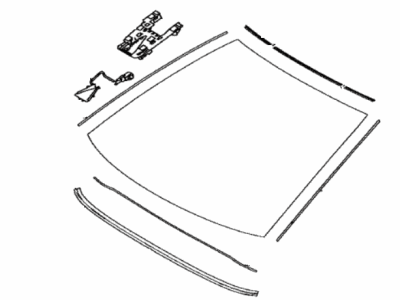 Toyota 56101-06B61 Glass Sub-Assembly, Wind