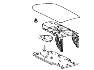 Toyota 58920-06100-21 ARMREST Assembly, Rr Con