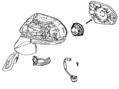 Toyota 87910-07240 Outside Rear Mirror Assembly