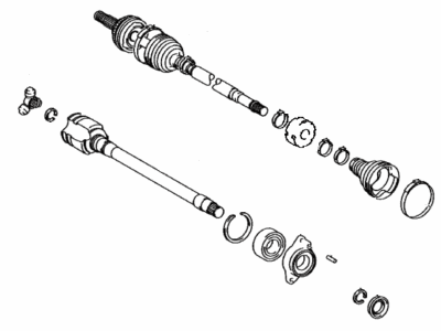 Toyota 43410-07080 Front Drive Shaft Assembly