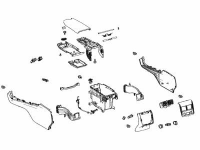 Toyota 58810-07191-C2 Box Assembly, Console