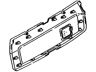 Toyota 67751-12120-03 Board, Back Door Trim