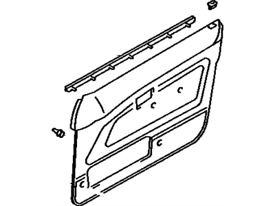 Toyota 67620-1E530-04 Board Sub-Assembly, Front Door Trim, LH