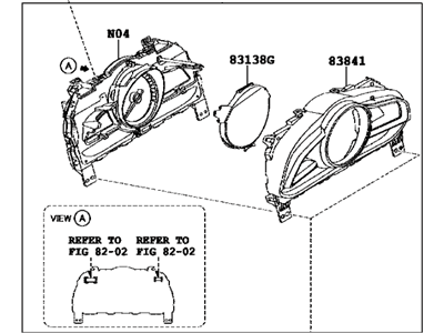 Toyota 83800-WB044 Meter Assembly, COMBINAT