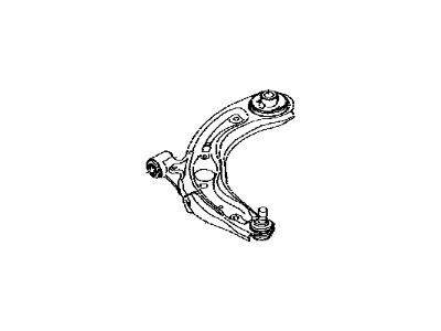 Toyota 48068-WB001 Front Suspension Control Arm Sub-Assembly, No.1 Right