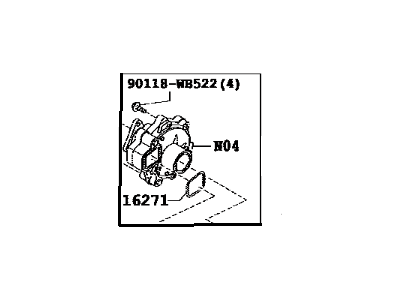 2020 Toyota Yaris Water Pump - 16100-WB002