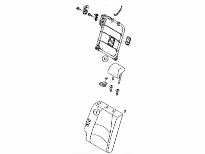 Toyota 71480-WB014 Back Assembly, Rear Seat