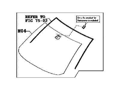 Toyota 56101-WB006 Glass Sub-Assembly, Wind