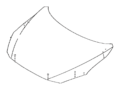 Toyota Yaris iA Hood - 53301-WB002