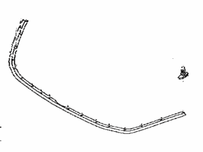Toyota 53395-WB002 Seal, Hood To Front End
