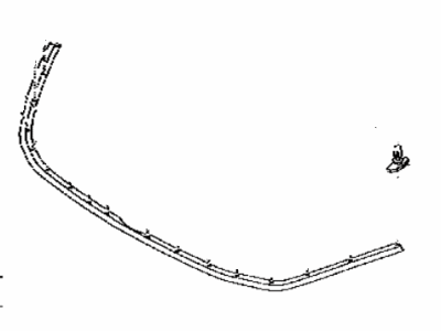 Toyota 53395-WB001 Seal, Hood To Front End