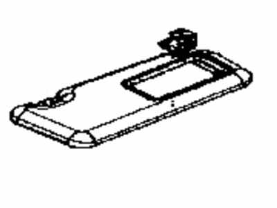 Toyota 74310-WB005 Right Visor Assembly Toyota 74310-WB005 Right Visor Assembly