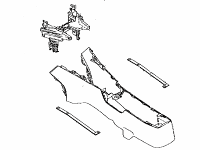 Toyota Yaris Center Console Base - 58910-WB002