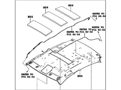 Toyota 63300-WB005 HEADLINING Assembly, Roof
