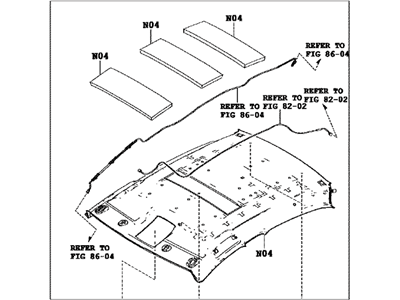 Toyota 63300-WB007 HEADLINING Assembly, ROO