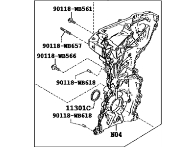 Toyota Yaris Timing Cover - 11310-WB001